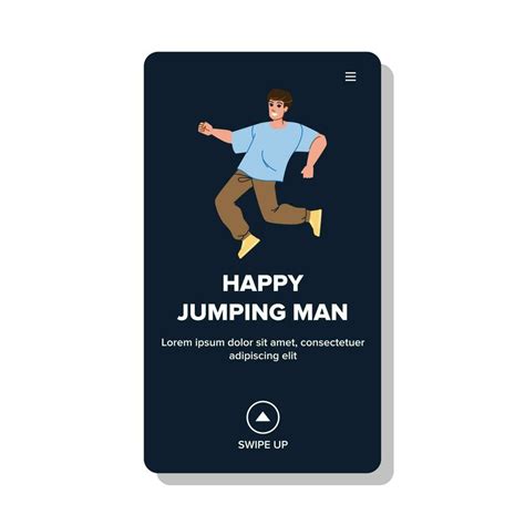 happy jumping man vector 20671742 Vector Art at Vecteezy