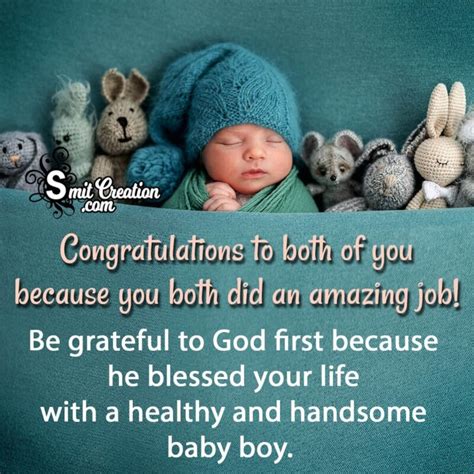 Congratulations On Your New Baby Boy Wishes