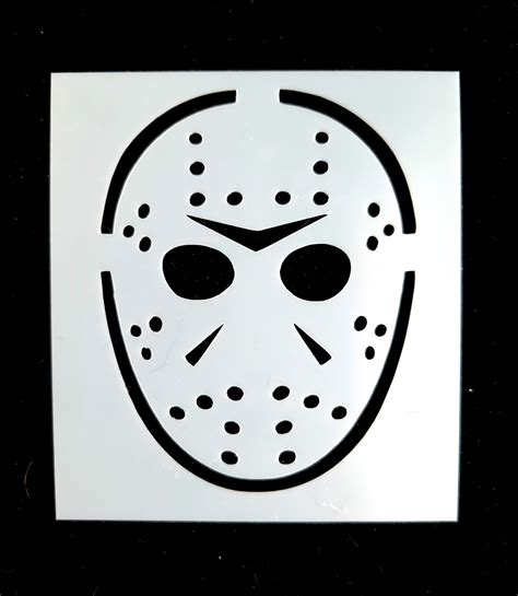 Jason Mask Reusable Halloween Stencil - Etsy