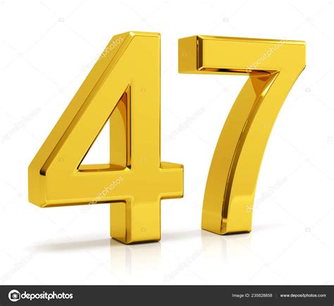 Gold Number Isolated White Background Stock Photo by ©md3d 235828858