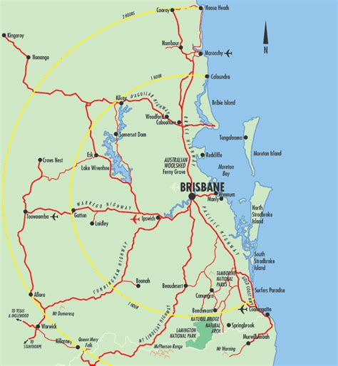 East Coast Australia Map Detailed