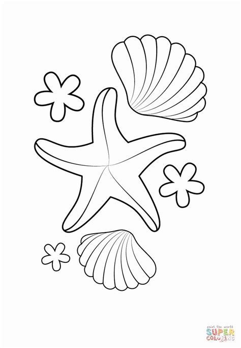 91 Simple Starfish Coloring Page | Gincoo Merahmf