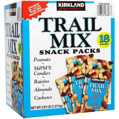 Kirkland Signature Kirkland Trail Mix Snack Packs, 18 ct Reviews 2019