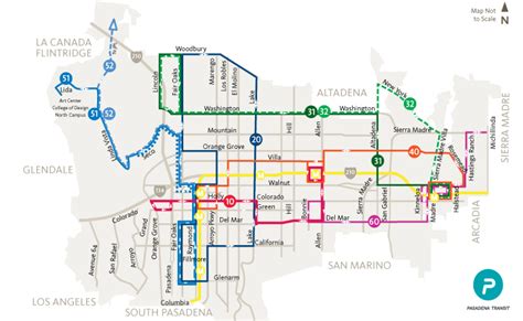 Pasadena Metro Map