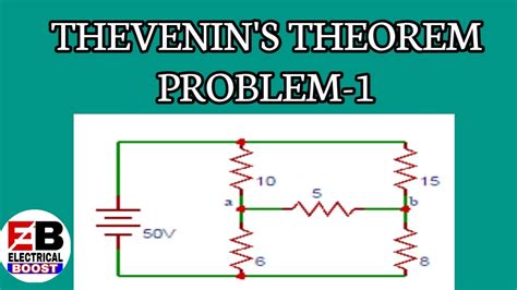 Thevenin's theorem problem-1 - YouTube