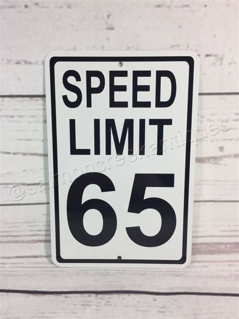 Speed Limit Sign 65