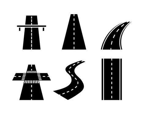 Highway vector set 164750 Vector Art at Vecteezy