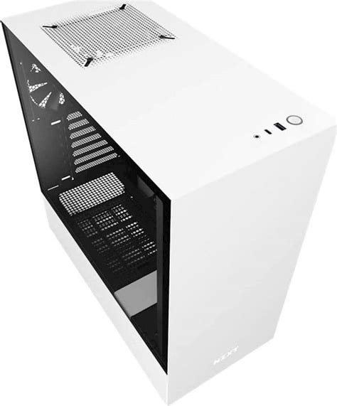 NZXT H510 Compact ATX Mid-Tower Case with Tempered Glass Matte White CA-H510B-W1 - Best Buy