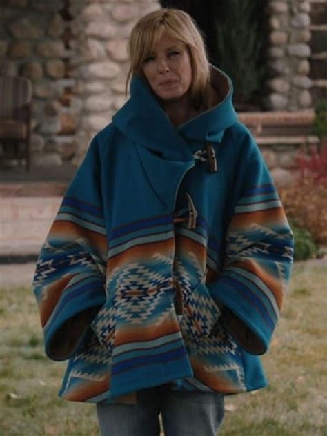 Yellowstone Season 3 Beth Dutton Wool Hooded Coat | Hooded wool coat ...