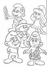 Cute Smurf Coloring Pages Printable PDF  Coloringfoldercom sketch template