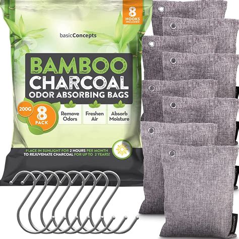 Amazon.com: Nature Fresh Charcoal Bags Odor Absorber (Large, 12 Pack ...