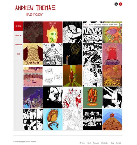 Illustrator Portfolio by ait-themes on DeviantArt