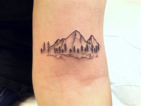 Landscape tattoo | Moutain tattoos, Inside ankle tattoos, Tattoos