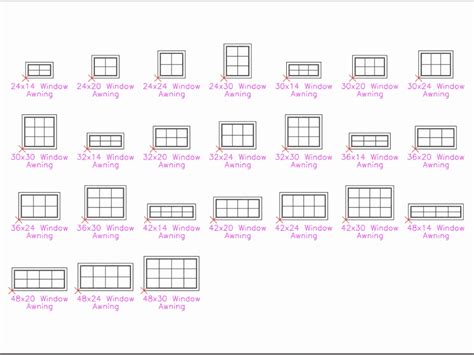 Awning Window Dimensions