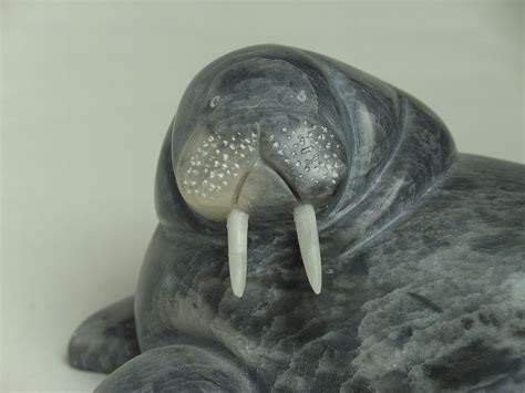 Inuit Soapstone Carving Inspiration: Walrus 2 | Soapstone carving, Inuit art, Walrus