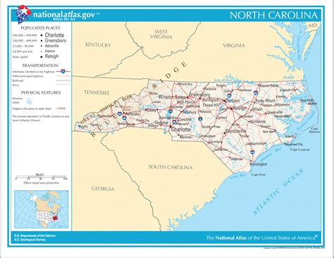 Free Printable North Carolina Map - Printable Templates