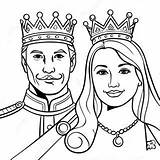 Royal King And Queen Coloring Page  Pagescom sketch template