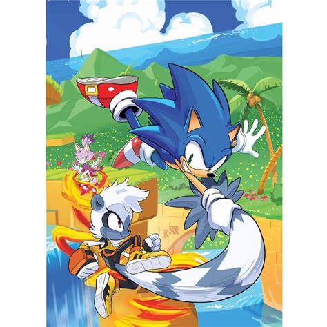 Sonic the Hedgehog Too Slow 1000 pc Jigsaw Puzzle | RetroFestive.ca