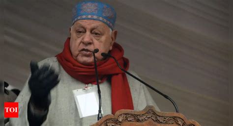 Farooq Abdullah demands stern action against those 'spewing venom at hate speech conclaves ...