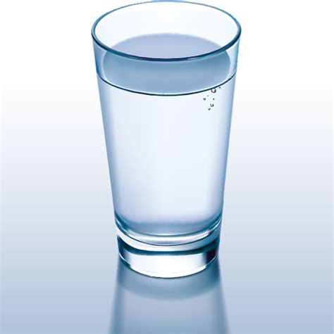 Glass Cup And Water Vector-vector Trust To Nature-free Vector Free Download