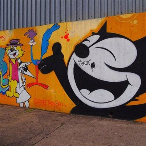 Felix the Cat graffiti wall Photo by Rachel Cauvin Curiosity Killed The ...