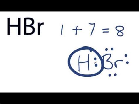 HBr Lewis Structure - How to Draw the Dot Structure for HBr - YouTube