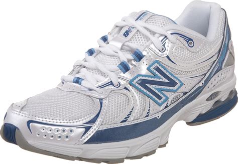 Amazon.com | New Balance Women's 760 Walking Shoe, White/Blue, 12 ...