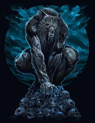 Werewolf-Moon by Abi691 Dark Fantasy Art, Dark Art, Fantasy Creatures, Mythical Creatures, Beast ...