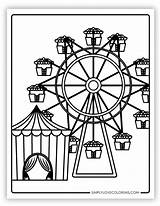 33 Carnival Coloring Pages Free PDF Printables  Simply Love sketch template