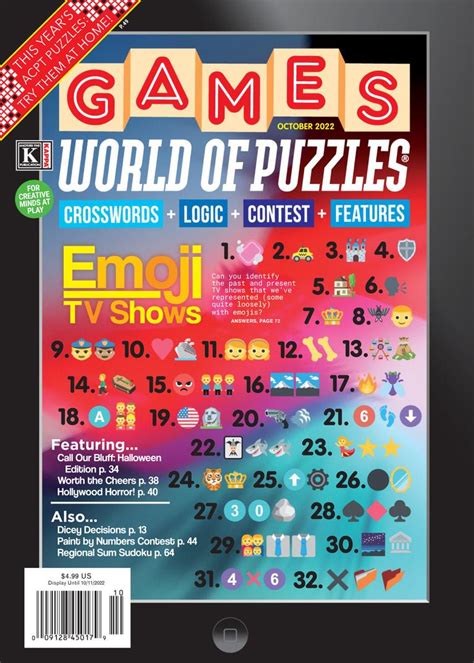 Games World of Puzzles October 2022 (Digital) - DiscountMags.com (Australia)