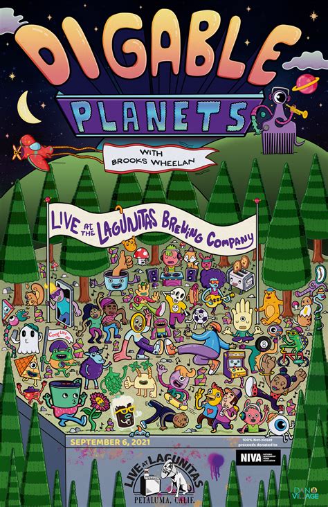 Digable Planets x Lagunitas Brewing Gig Poster by Danvillage Illustration — Danvillage Illustration