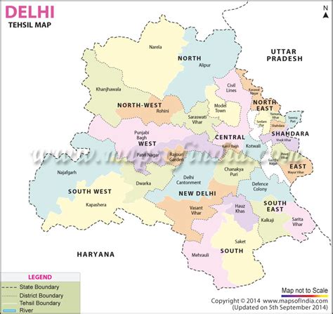 Delhi Tehsil Map