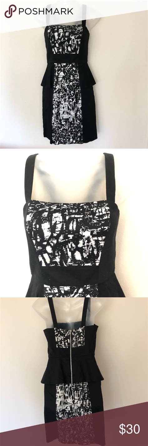 Black Saks 5th Ave Dress with Peplum sz 2 Black by Saks Fifth Ave ...