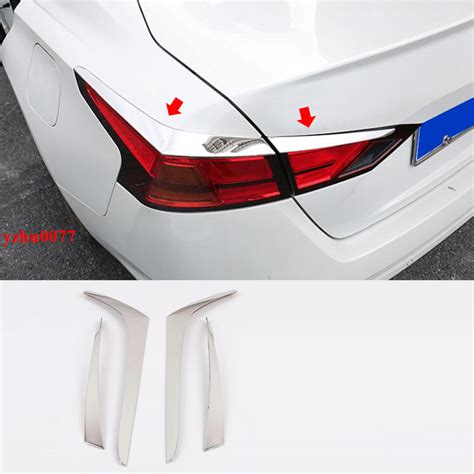 2019-20 For Nissan Altima Chrome stainless Rear Tail Light Lamp Decor ...