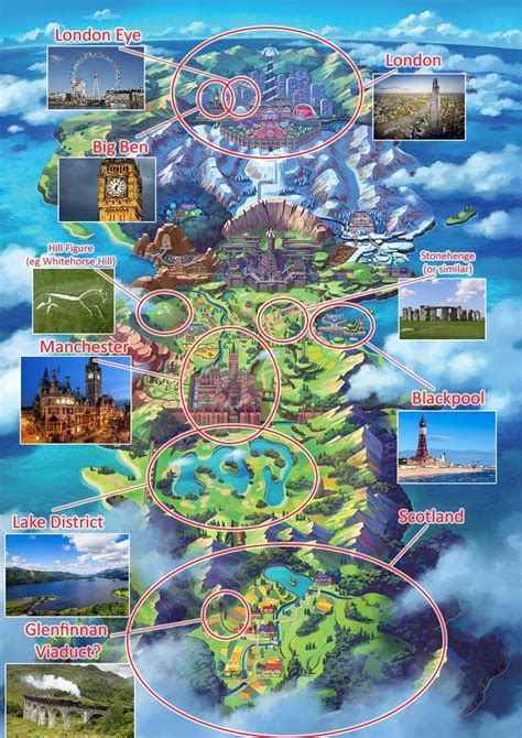 Quick Galar Map Analysis: UK Comparison : r/pokemon