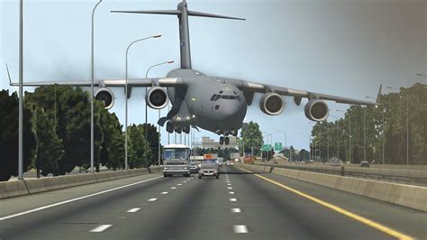 C -17 Emergency Landing Crash On Highway Shortly After Takeoff |XPlane ...