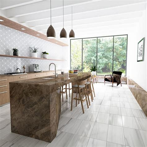 White Marble Kitchen Floor Tiles / Lorde White Cdk Stone : White marble ...