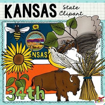 Kansas State Clip Art by Keeping Life Creative | TpT