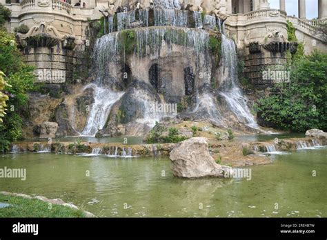 Water Fountain at the Palais Longchamp in Marseille France Stock Photo ...