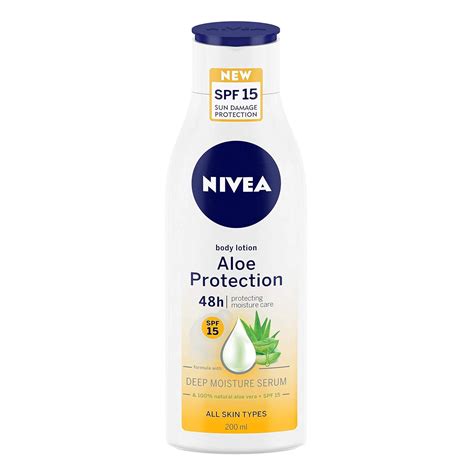 Buy NIVEA Aloe Protection Body Lotion 200 ml | SPF 15 | Aloe Vera ...