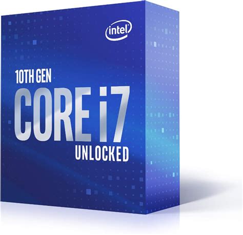 Intel® 400 Series chipset BX8070110700K 125W Intel® Core™ i7-10700K ...