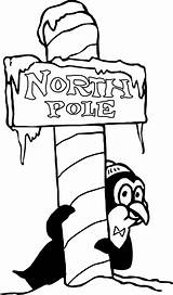 North Pole Coloring Pages  Wecoloringpagecom pole sketch template