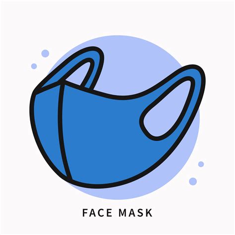 Face Mask Icon Cartoon. Prevention Pandemic Virus Logo Design ...