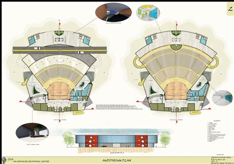 AUDITORIUM PLAN SHEET. | Auditorium design, Auditorium plan, Church design