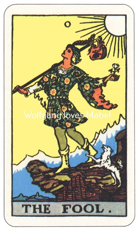 The Fool Rider-Waite-Smith Tarot Card Deck by WolfgangLovesMabel