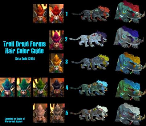 Troll Druid form colour chart, for future reference | Minted art, Night elf, World of warcraft 3