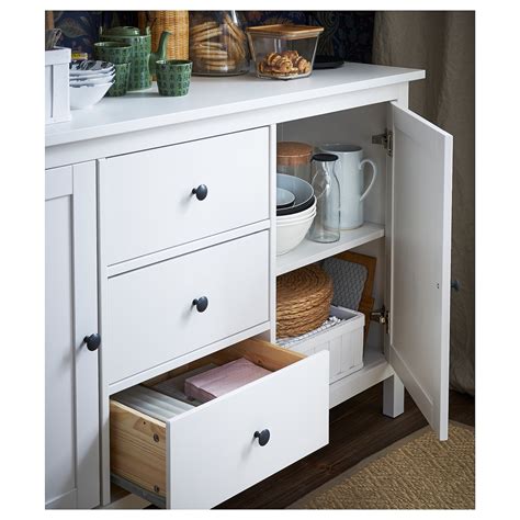 HEMNES Sideboard, white stain, 61 3/4x34 5/8" - IKEA