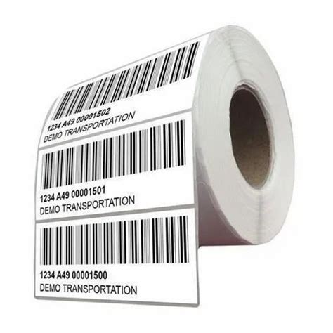 White Paper Printed Barcode Label, Size: 100x15mm, GSM: 50-100 Gsm at Rs 2.8/piece in Mumbai