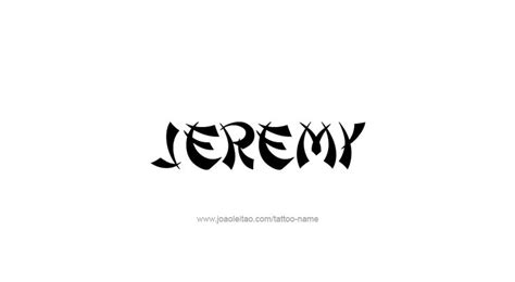 Jeremy Name Tattoo Designs in 2020 | Name tattoos, Name tattoo, Name tattoo designs