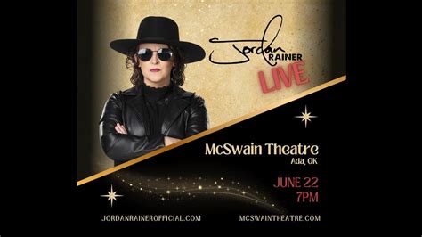 Jordan Rainer: The Straight Shot Tour, McSwain Theatre, Ada, 22 June 2024 | AllEvents.in